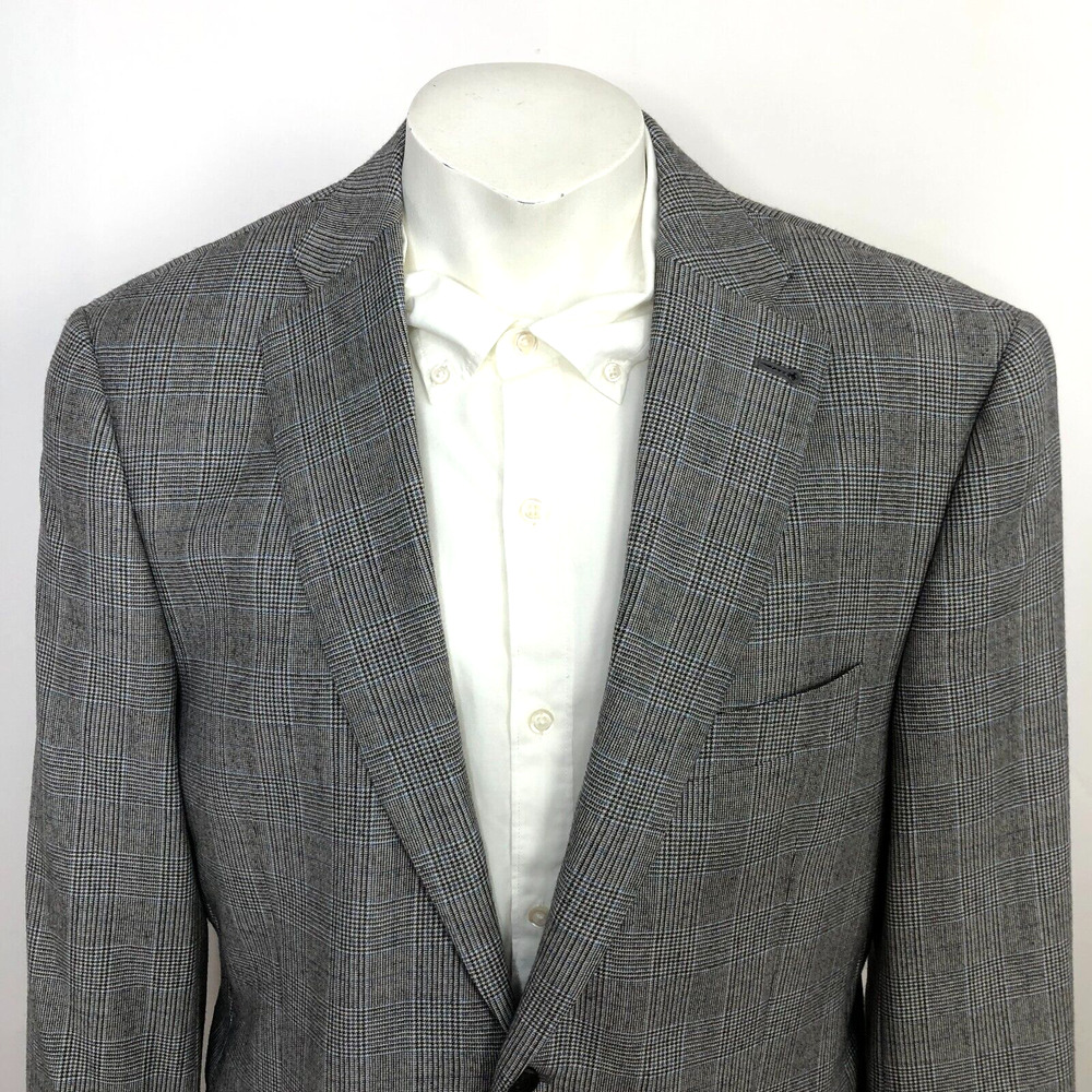 Peter Millar Gray Plaid Blazer
